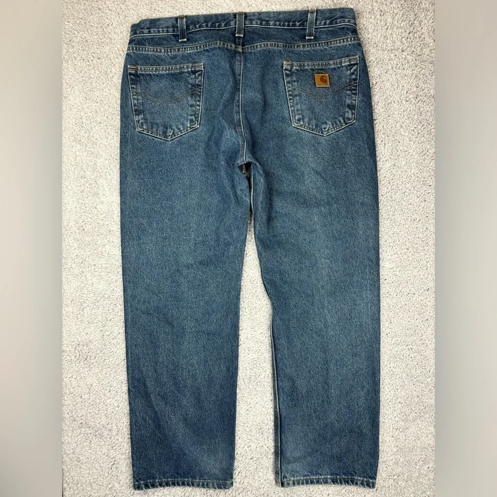 CARHARTT Jeans Mens 40 x 30 Straight Classic Casual Work Utility Rugged Outdoors